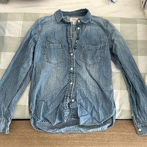 J Crew button down denim shirt